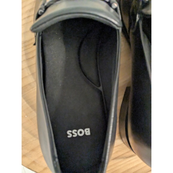 BOSS Black Leather Colby Loafer Shoes‎ Mens Dress Shoes Formal Size 8 main image 4